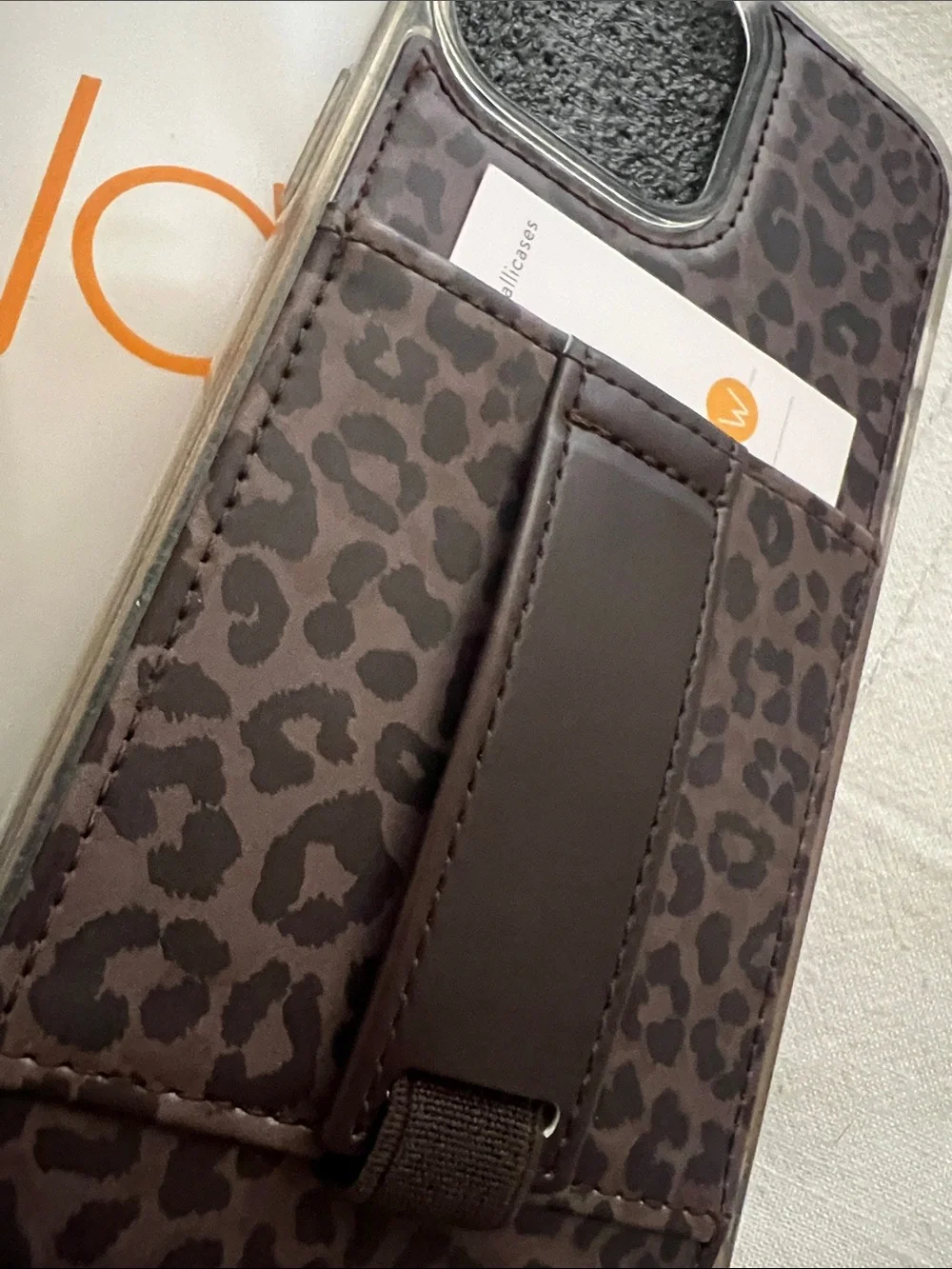 Walli Case “Shadow Leopard” iPhone 13 Pro Max New Two Tone Brown